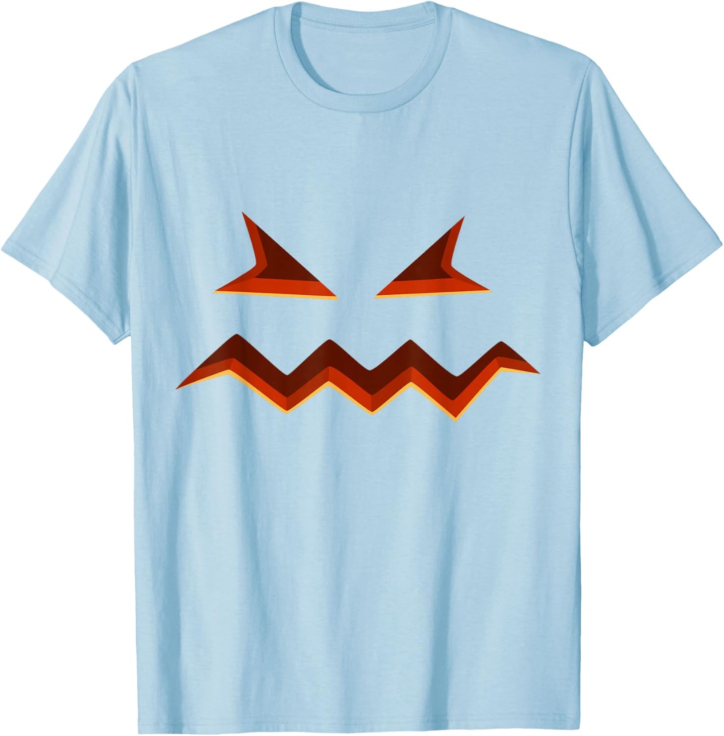 Pumpkin Jack O Lantern Face Jackolantern T-Shirt - T-Shirt | Light Blue