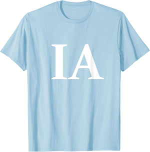 IA - Italia Three Part Italy Design - Italian Flag Part 3 T-Shirt - T-Shirt | Light Blue