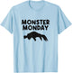 Day Of The Week Easy Halloween Costume Monster Monday T-Shirt - T-Shirt | Light Blue