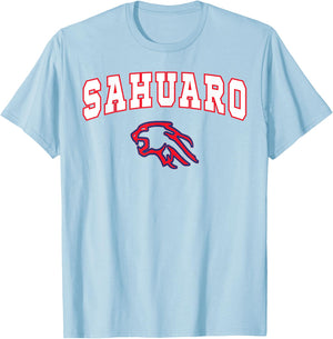 Sahuaro High School Cougars Premium C2 T-Shirt - T-Shirt | Light Blue