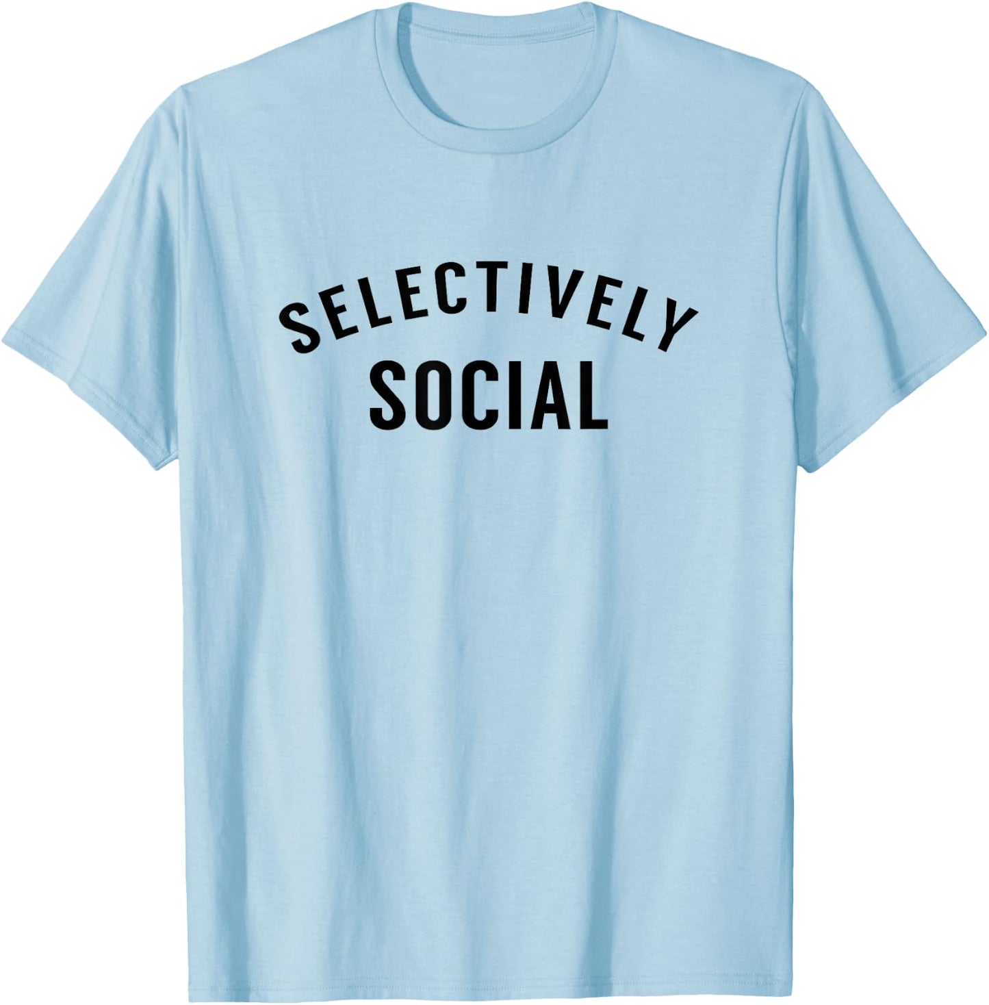 Selectively Social T-Shirt - T-Shirt | Light Blue
