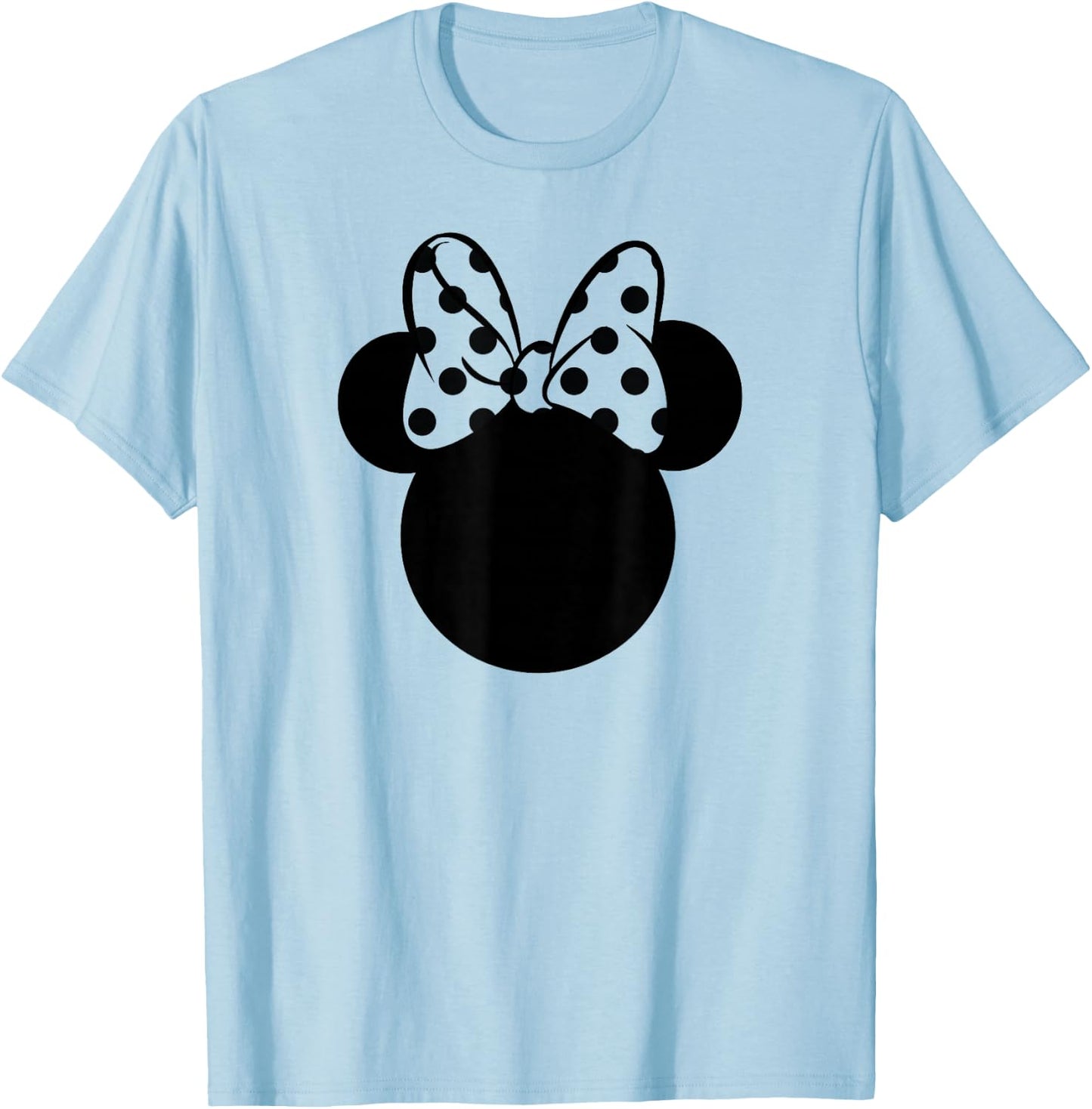 Minnie Mouse - Ear Silhouette Polka Dot Bow T-Shirt - T-Shirt | Light Blue