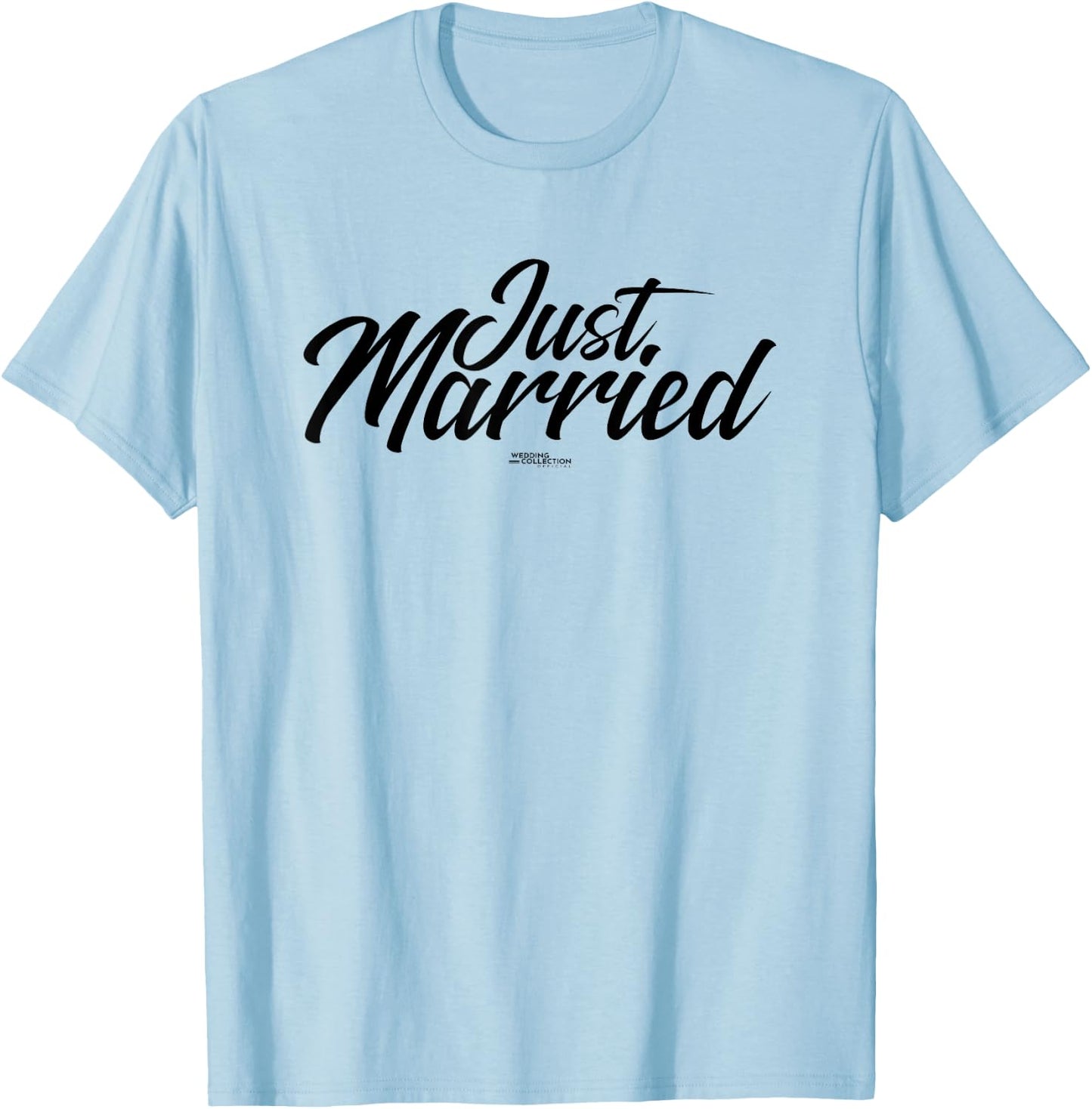 Just Married Wedding T-Shirt - T-Shirt | Light Blue