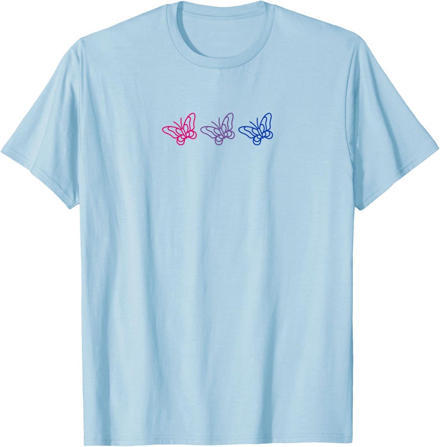 Bisexual Pride Shirt Subtle Bi Pride Gay Pride T-Shirt - T-Shirt | Light Blue