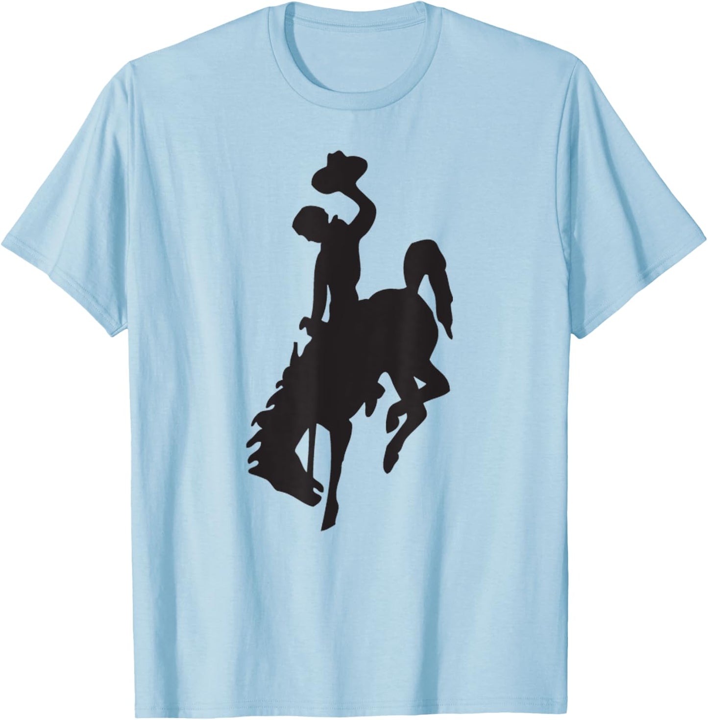 Bucking Bronco Cowboy Horse Gift T-Shirt - T-Shirt | Light Blue