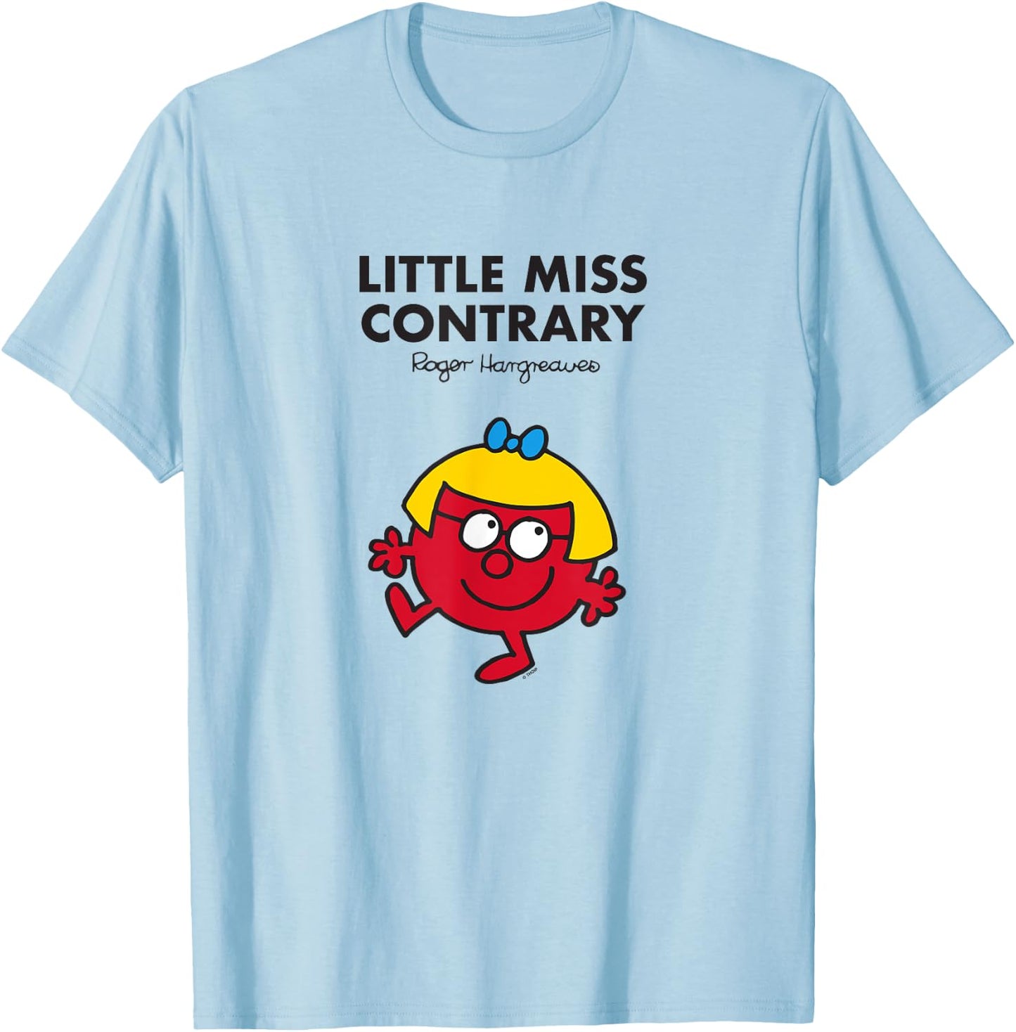 Mr. Men Little Miss Contrary T-Shirt - T-Shirt | Light Blue
