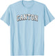 Canton Connecticut Vintage Athletic Sports B&W Print T-Shirt - T-Shirt | Light Blue