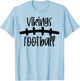 Vikings Football School Spirit Team Mascot Game Night T-Shirt - T-Shirt | Light Blue