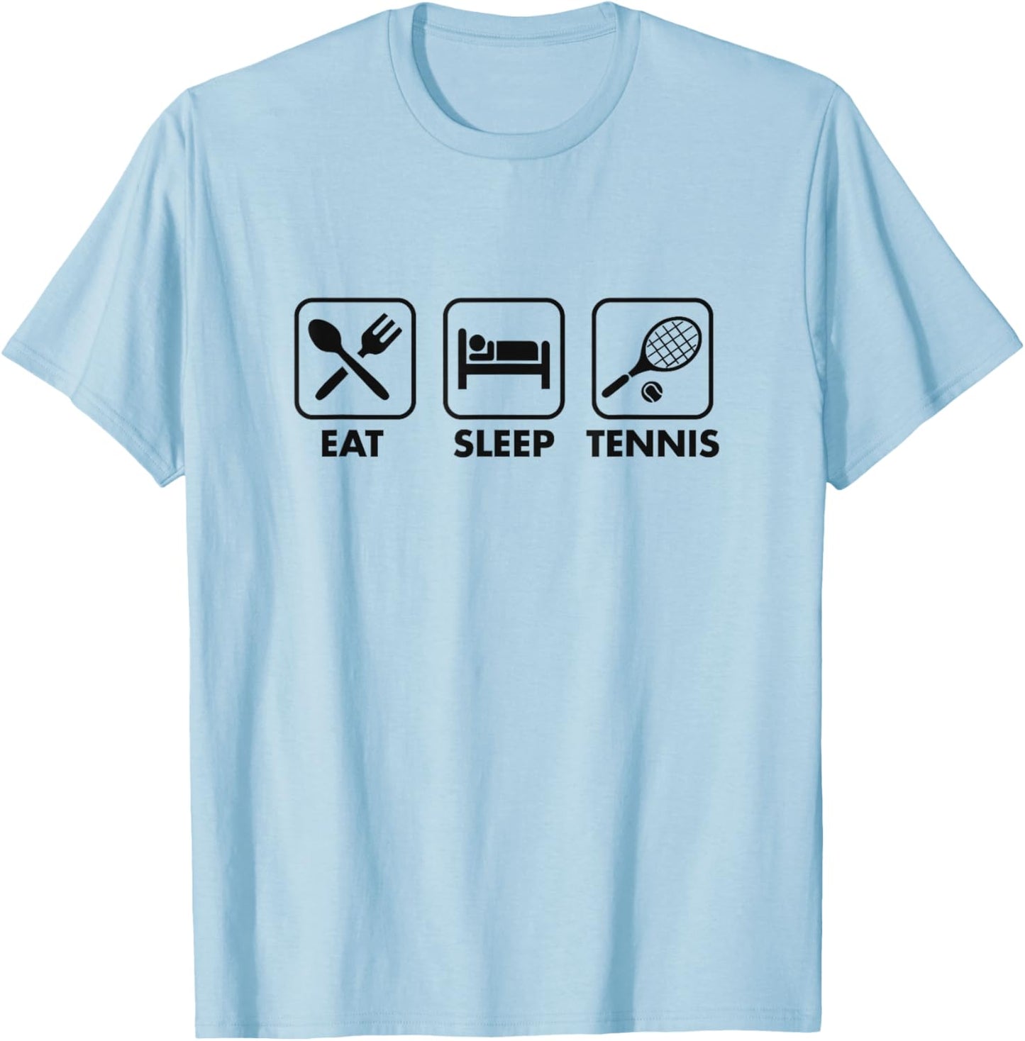 Eat Sleep Tennis T-Shirt - T-Shirt | Light Blue