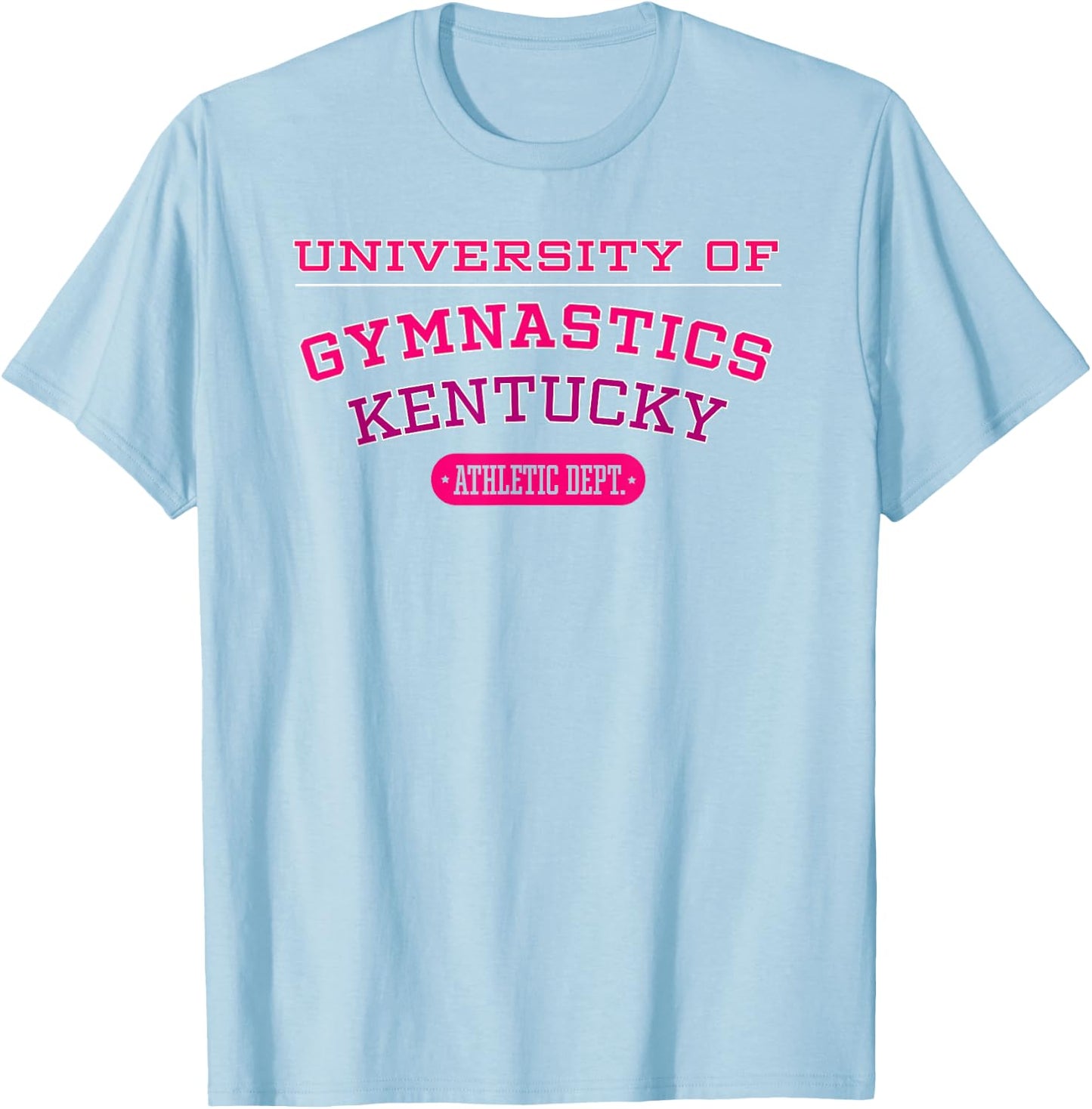 University of Gymnastics KENTUCKY Athletic Dept. T-Shirt - T-Shirt | Light Blue