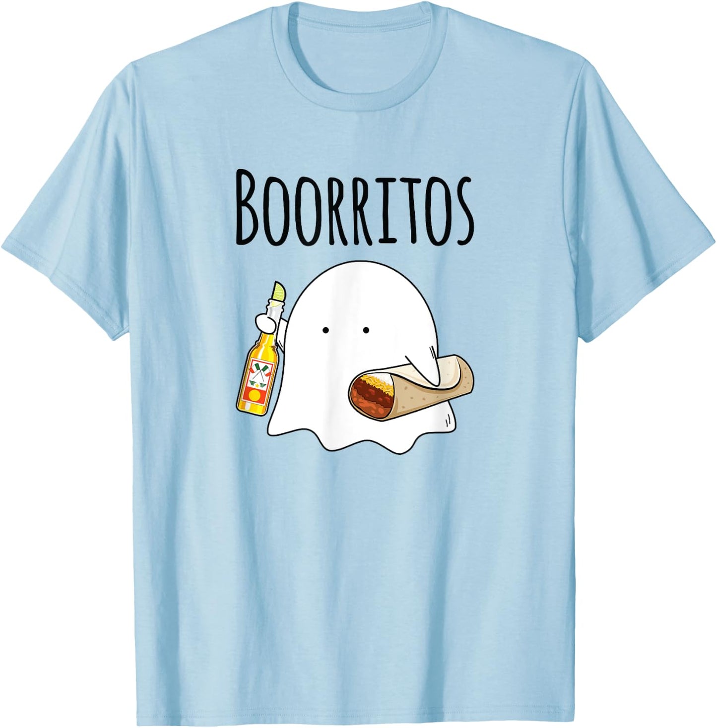 Halloween Shirt Men Kids Women Funny Mexican Burrito T-Shirt - T-Shirt | Light Blue