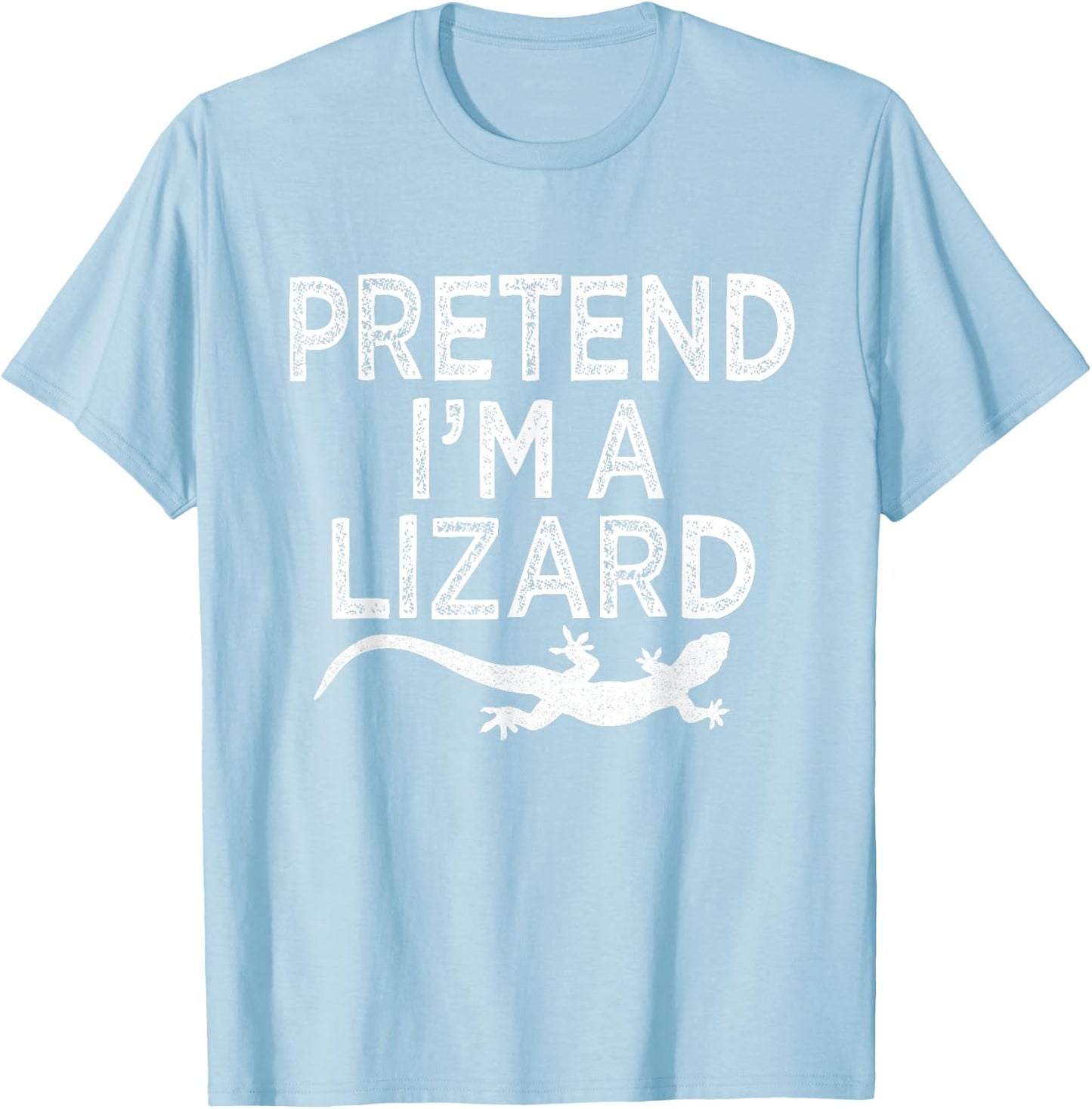 Pretend I'm A Lizard Funny Lazy Halloween Costume T-Shirt - T-Shirt | Light Blue