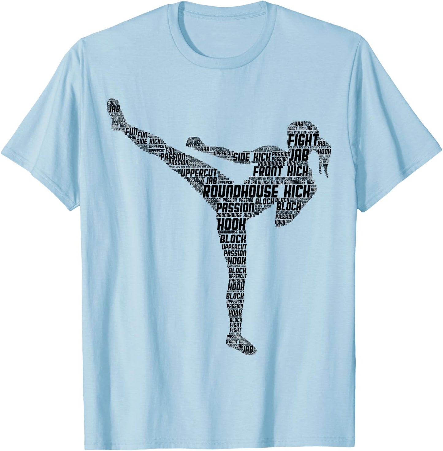 Kickboxing Kickboxer Karate Girls Women Kids T-Shirt - T-Shirt | Light Blue
