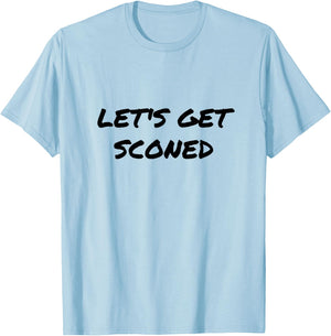 Let's Get Sconed - Scone Pun T-Shirt - T-Shirt | Light Blue