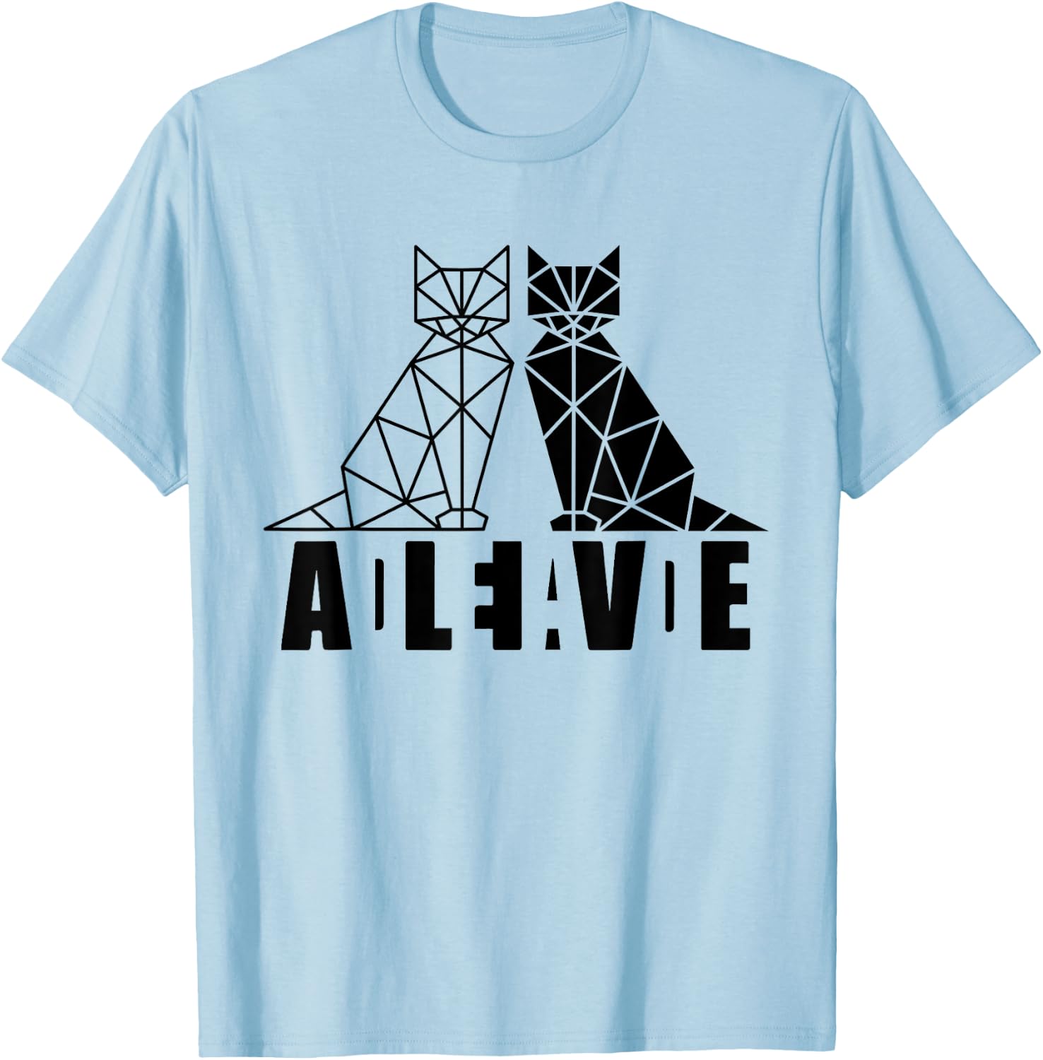 Schrödinger's Cat Science Dead & Alive Men Women T-Shirt - T-Shirt | Light Blue