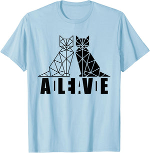 Schrödinger's Cat Science Dead & Alive Men Women T-Shirt - T-Shirt | Light Blue