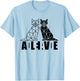 Schrödinger's Cat Science Dead & Alive Men Women T-Shirt - T-Shirt | Light Blue