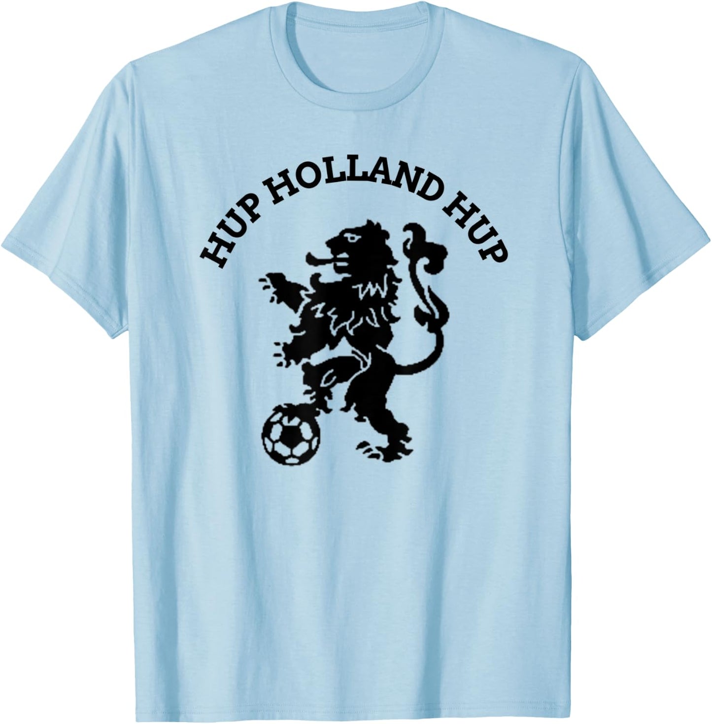Hup Holland Hup Orange Football Soccer Ball Travel T-Shirt - T-Shirt | Light Blue