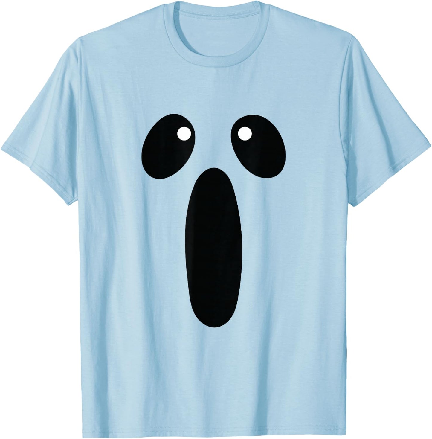 Ghost Halloween Shirt Women Men Ghost Funny Lazy Costume T-Shirt - T-Shirt | Light Blue