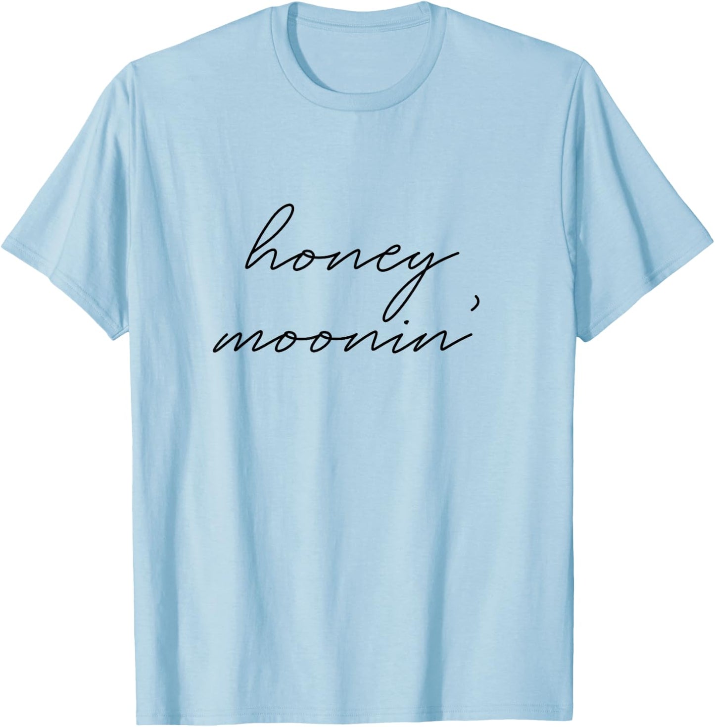 Honeymoonin' Bride Bridal Groom Bachelorette Party Vacation T-Shirt - T-Shirt | Light Blue