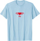 Heart Flames Big Little Sister Sorority Reveal for Big T-Shirt - T-Shirt | Light Blue