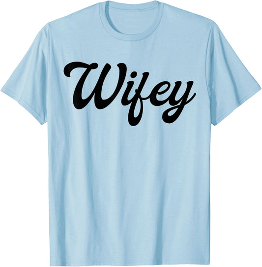 Wife Gift Couples Set Women Hubby T-Shirt - T-Shirt | Light Blue