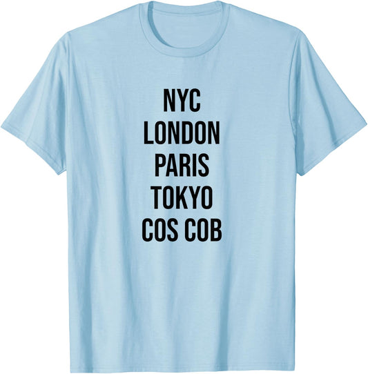 Cos Cob Connecticut Cos Cob CT Souvenir T-Shirt - T-Shirt | Light Blue