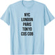 Cos Cob Connecticut Cos Cob CT Souvenir T-Shirt - T-Shirt | Light Blue