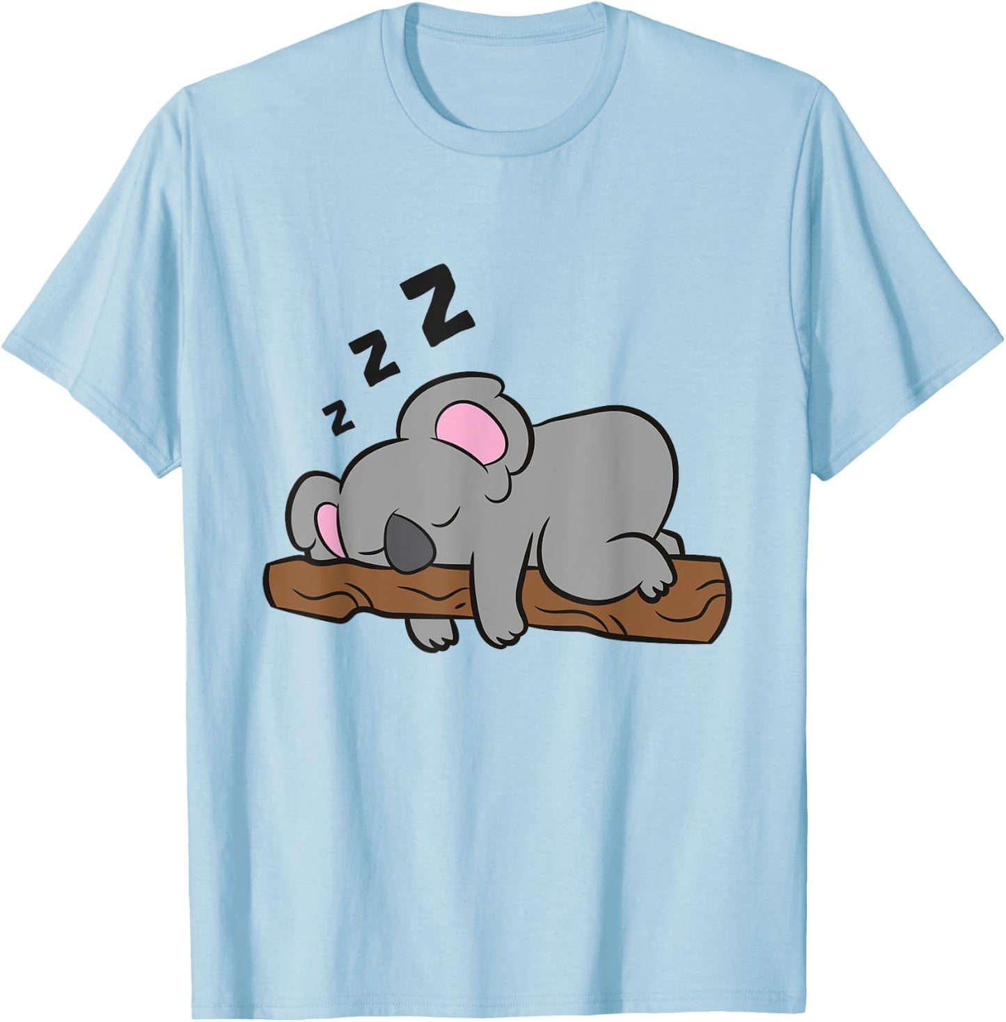 Cute Sleeping Koala Bear Lazy Koala T-Shirt - T-Shirt | Light Blue