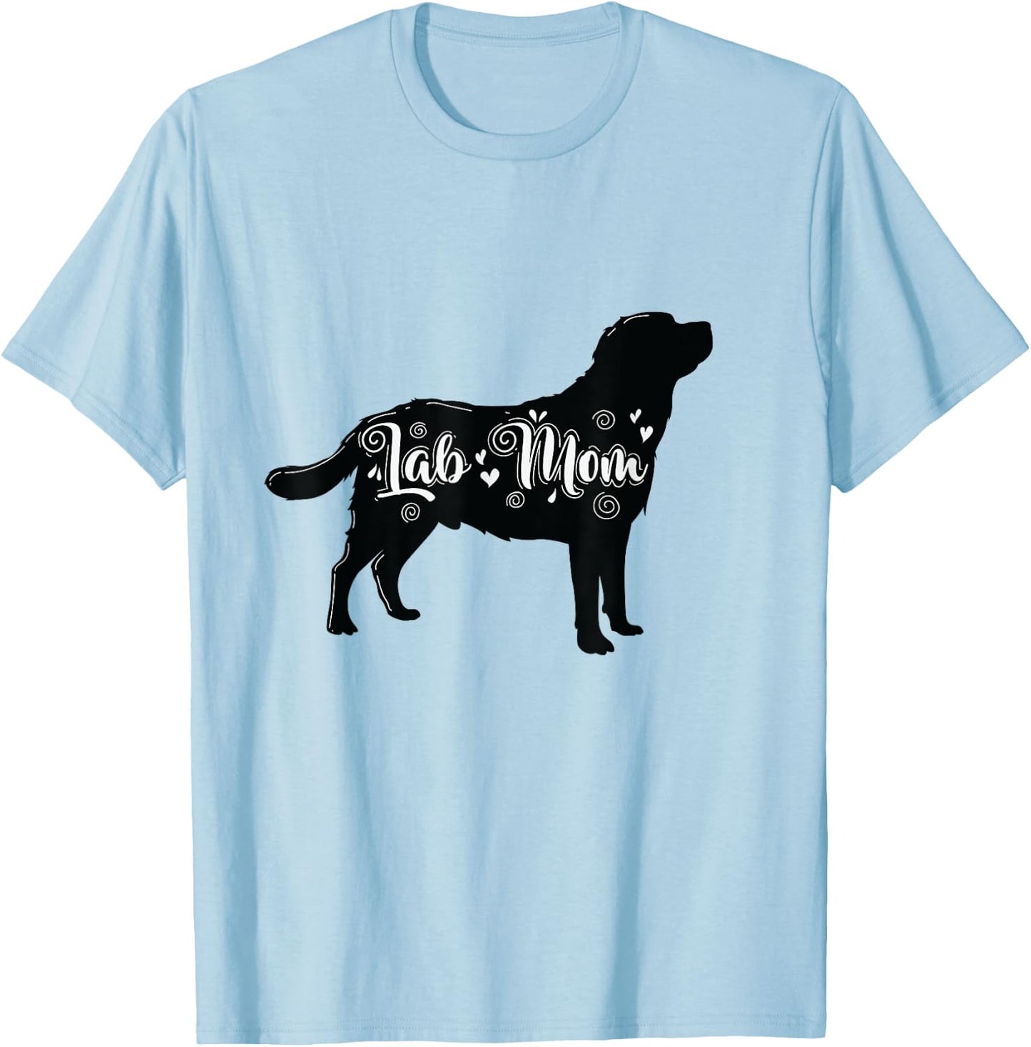 Lab Mom Labrador Dog Men Women T-Shirt - T-Shirt | Light Blue