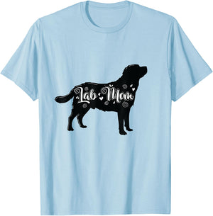 Lab Mom Labrador Dog Men Women T-Shirt - T-Shirt | Light Blue