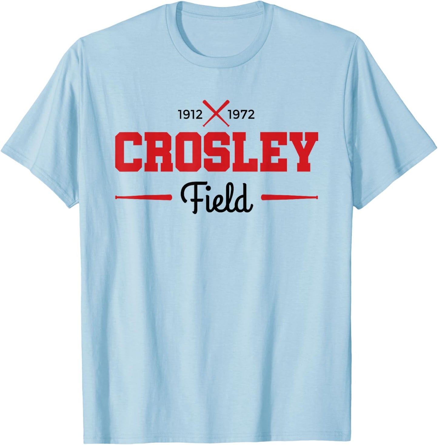 Crosley Field Shirt Retro Cincinnati Baseball T-Shirt - T-Shirt | Light Blue