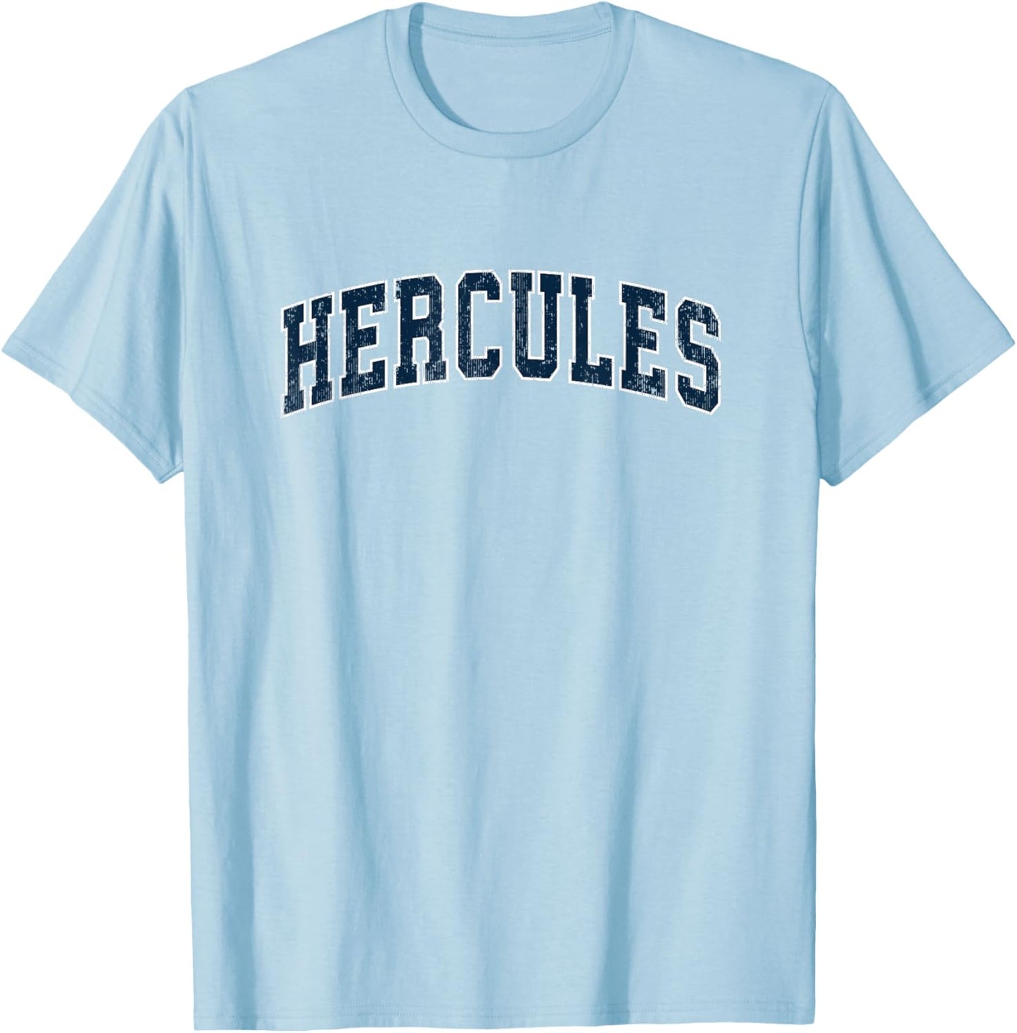 Hercules California CA Vintage Sports Design Navy Design T-Shirt - T-Shirt | Light Blue