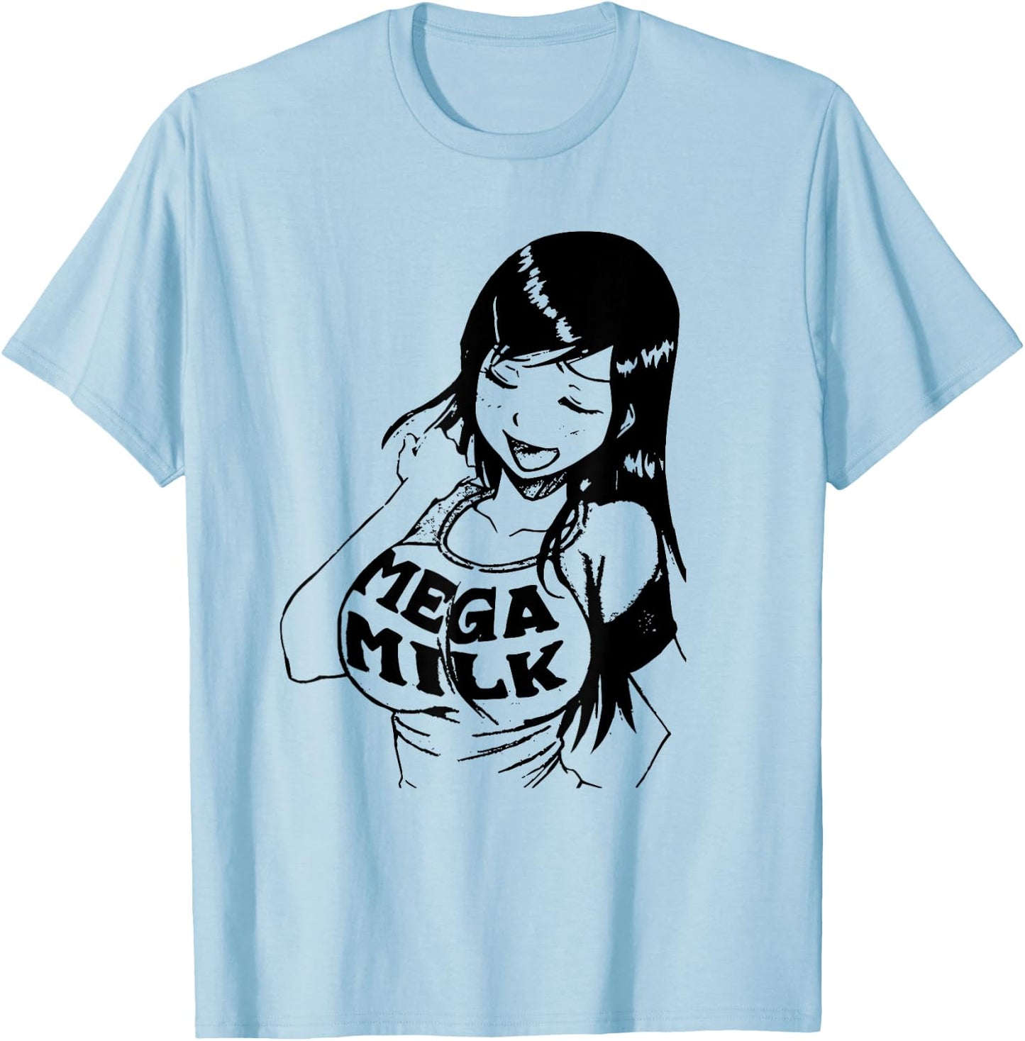 Mega Milk - Titty Monster T-Shirt - T-Shirt | Light Blue