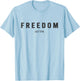 Freedom est 1776 Conservative Patriotic Pro-America T-Shirt - T-Shirt | Light Blue