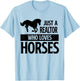 Real Estate Agent Western Horse Lover Ladies Realtor T-Shirt - T-Shirt | Light Blue