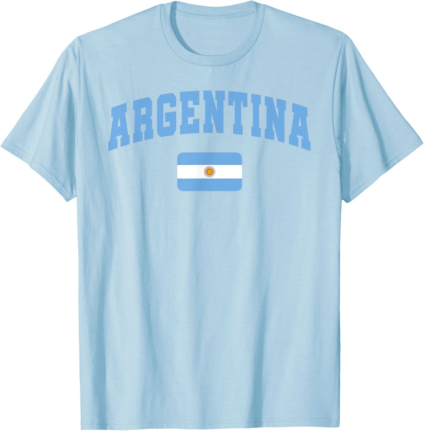 Argentina Flag Argentina Pride Design T-Shirt - T-Shirt | Light Blue