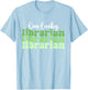 One Lucky Librarian Retro St Patricks Day School Library T-Shirt - T-Shirt | Light Blue