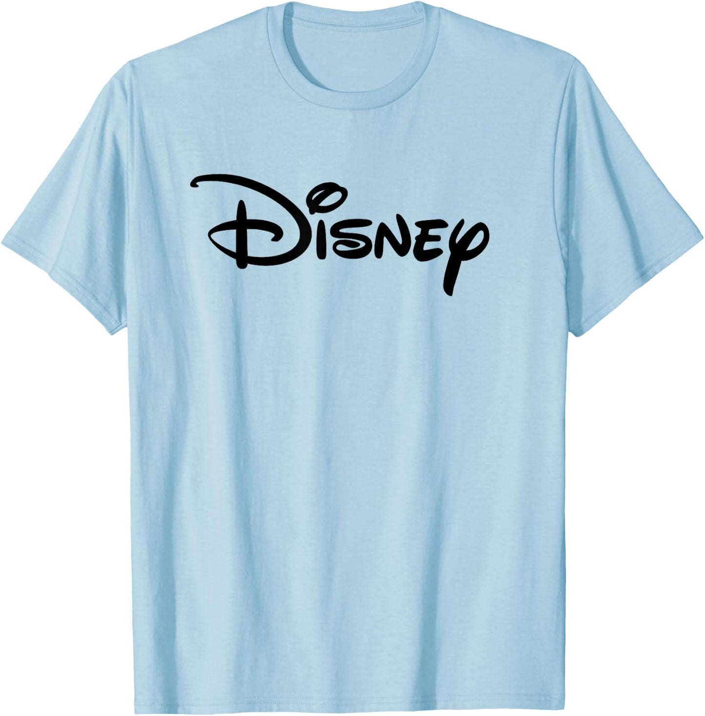 Disney Black Logo T-Shirt - T-Shirt | Light Blue