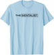 Warner Bros. The Mentalist Logo - Women's Adults & Kids - White - Short Sleeve - Classic Fit - Cotton Blend - TV Series Logo T-Shirt - T-Shirt | Light Blue