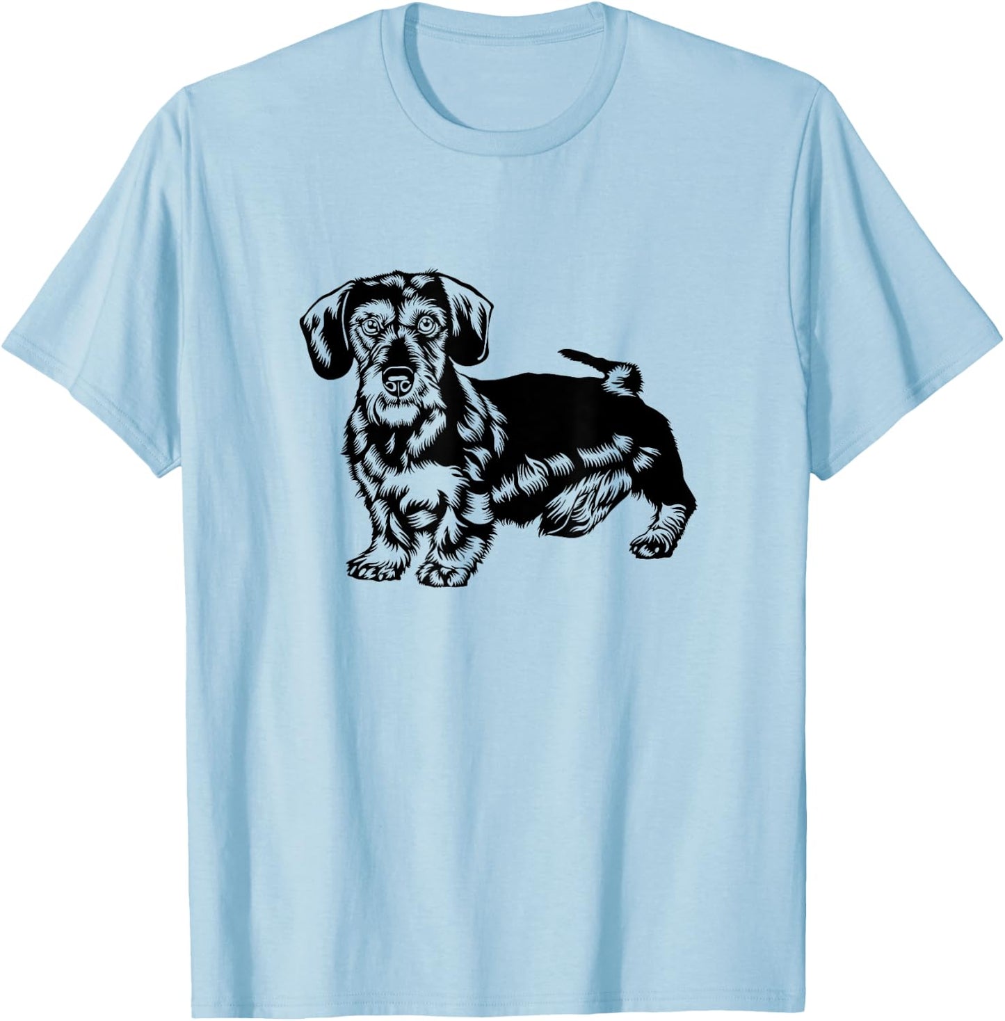 Wire-haired dachshund dog dog owner men women children T-Shirt - T-Shirt | Light Blue