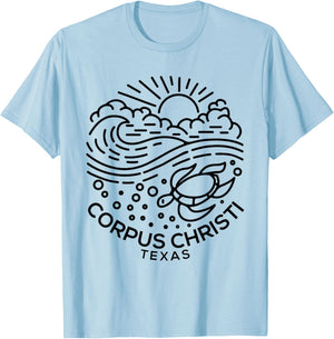 Corpus Christi TX T-Shirt - T-Shirt | Light Blue