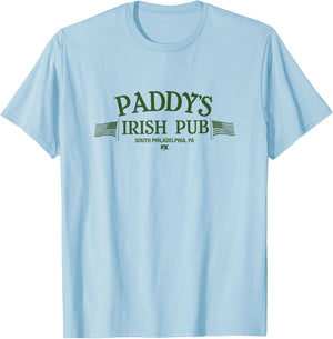 It's Always Sunny in Philadelphia Paddy's Irish Pub TV Show T-Shirt - T-Shirt | Light Blue