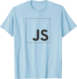 JavaScript JS React Angular Vue.js Node.js Frontend Engineer T-Shirt - T-Shirt | Light Blue