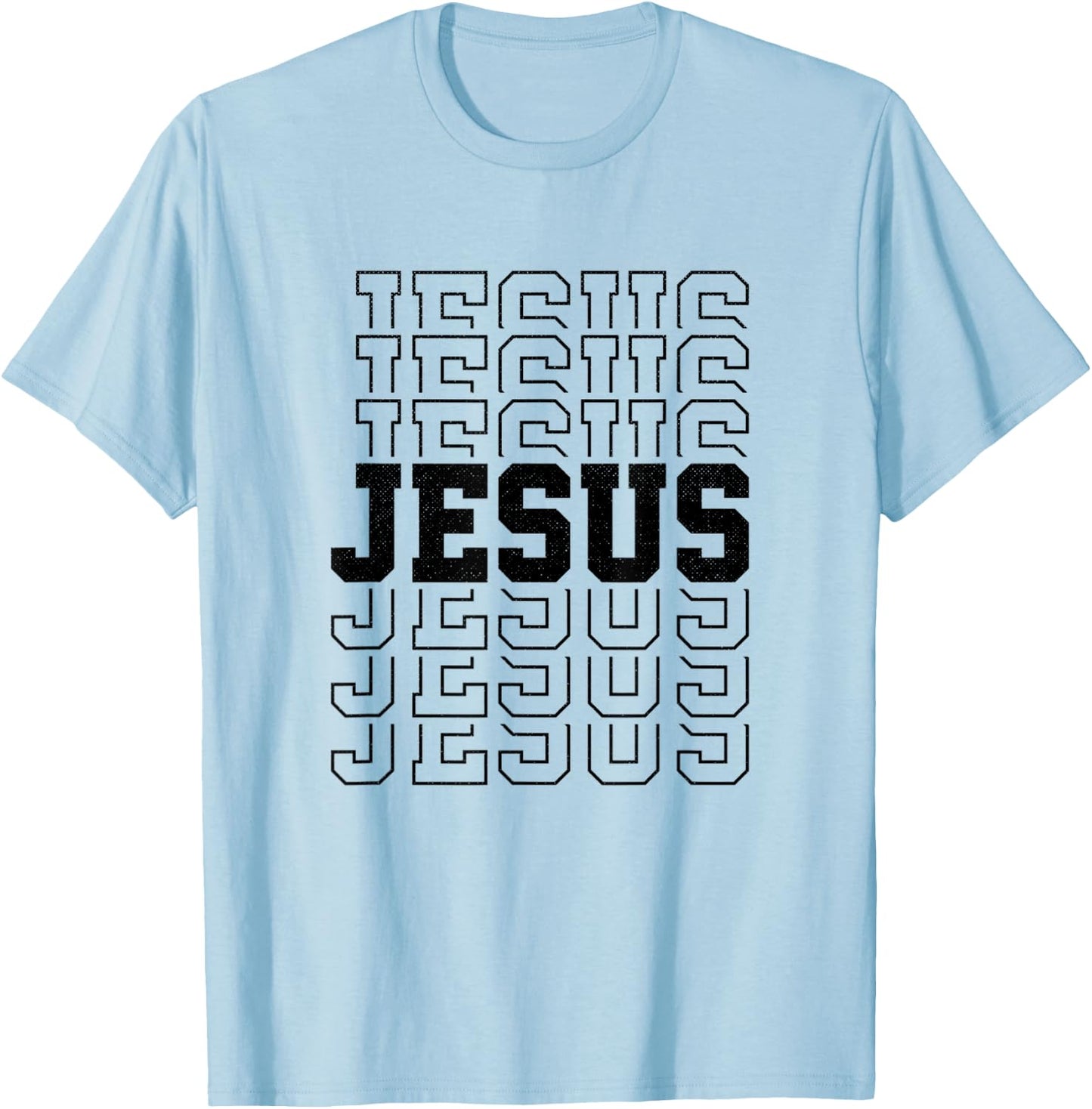 Jesus Christ Retro Religious Vintage Christian T-Shirt - T-Shirt | Light Blue