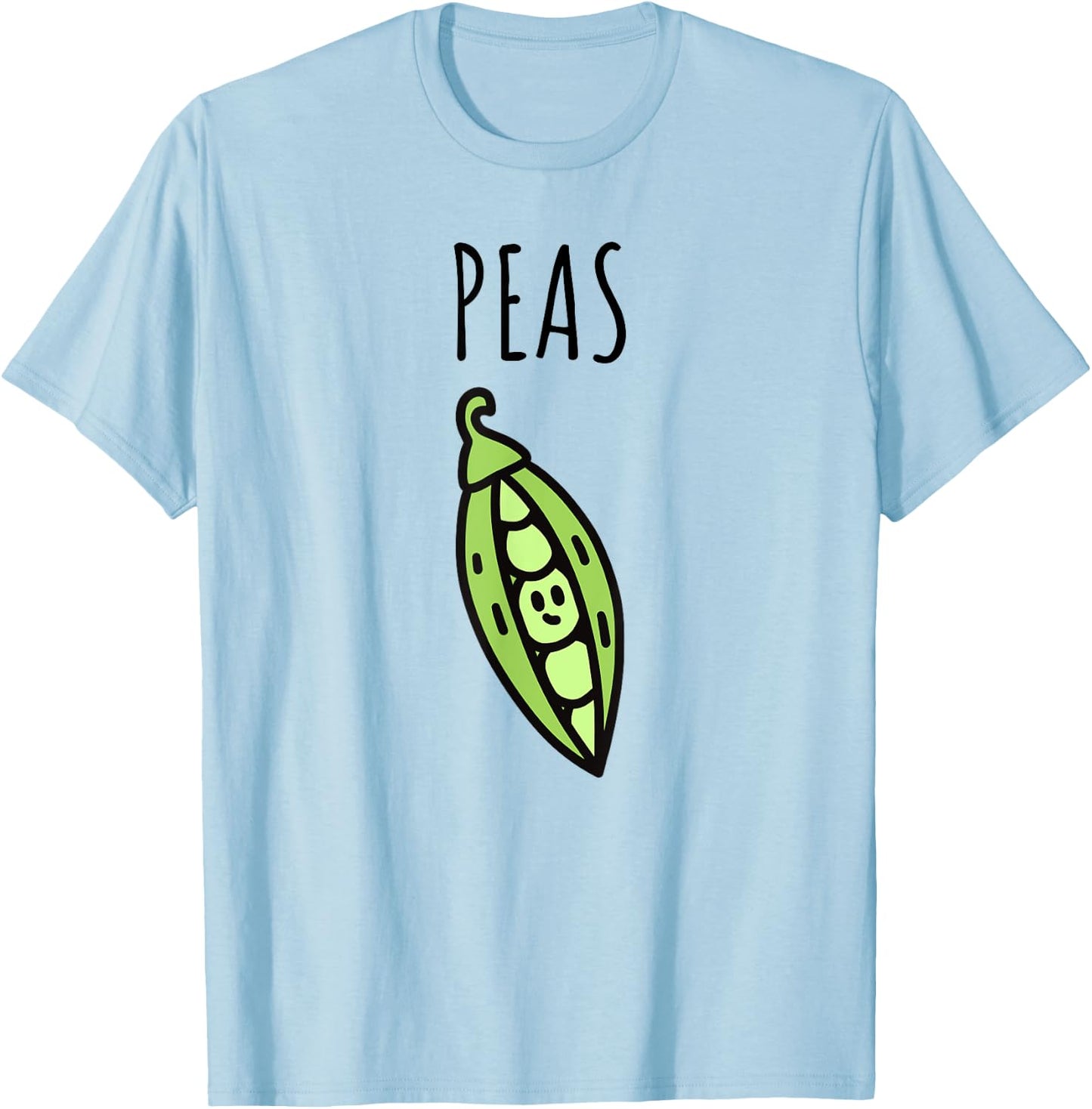 Peas and Carrots Matching Couple Costume BFF Halloween Funny T-Shirt - T-Shirt | Light Blue
