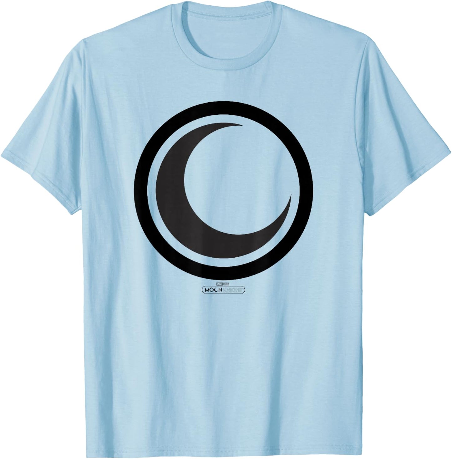 Marvel Moon Knight Crescent Moon Icon Dark T-Shirt - T-Shirt | Light Blue