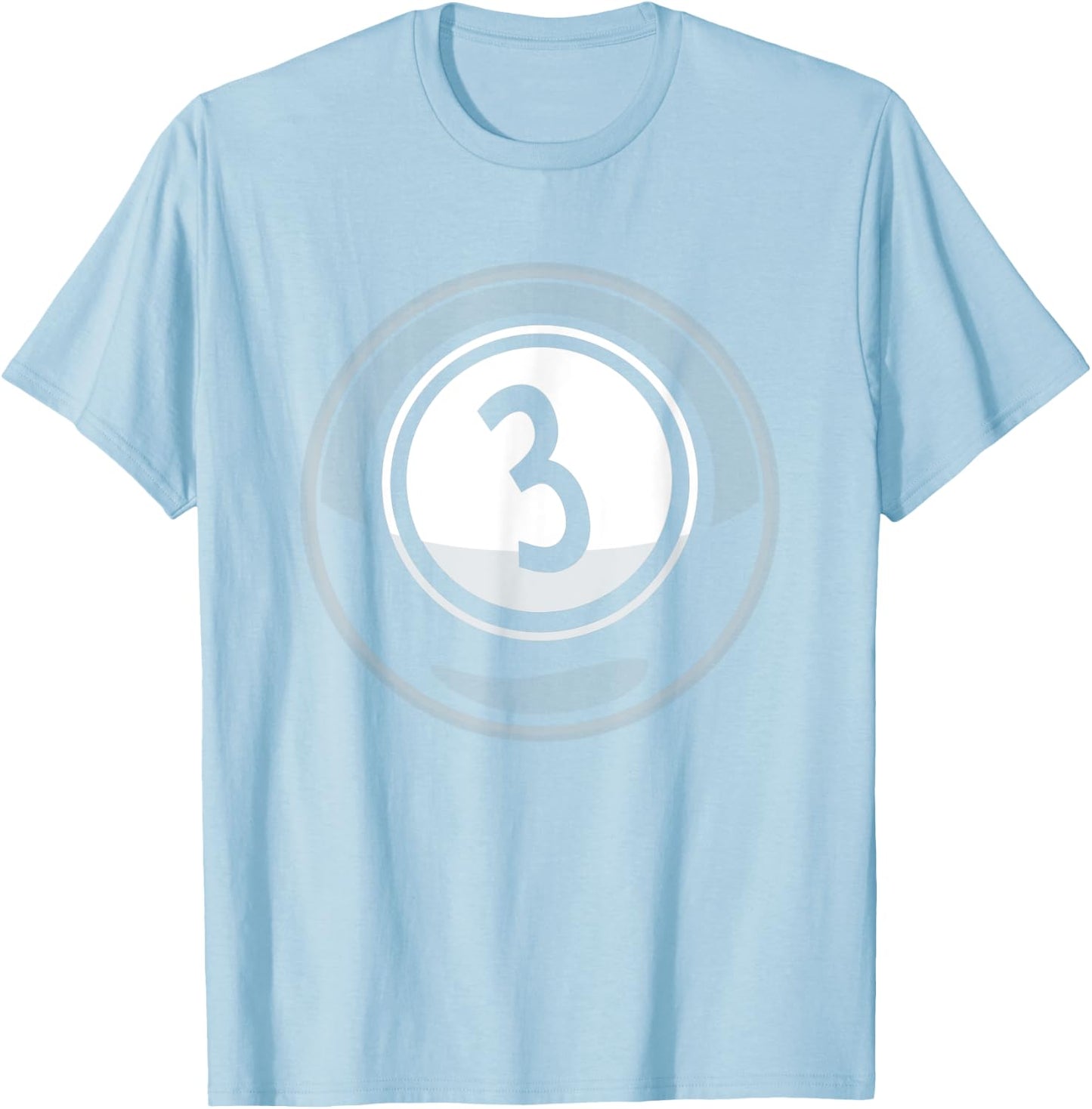 Matching Halloween Costume Set Billiard Balls 3 Ball T-Shirt - T-Shirt | Light Blue