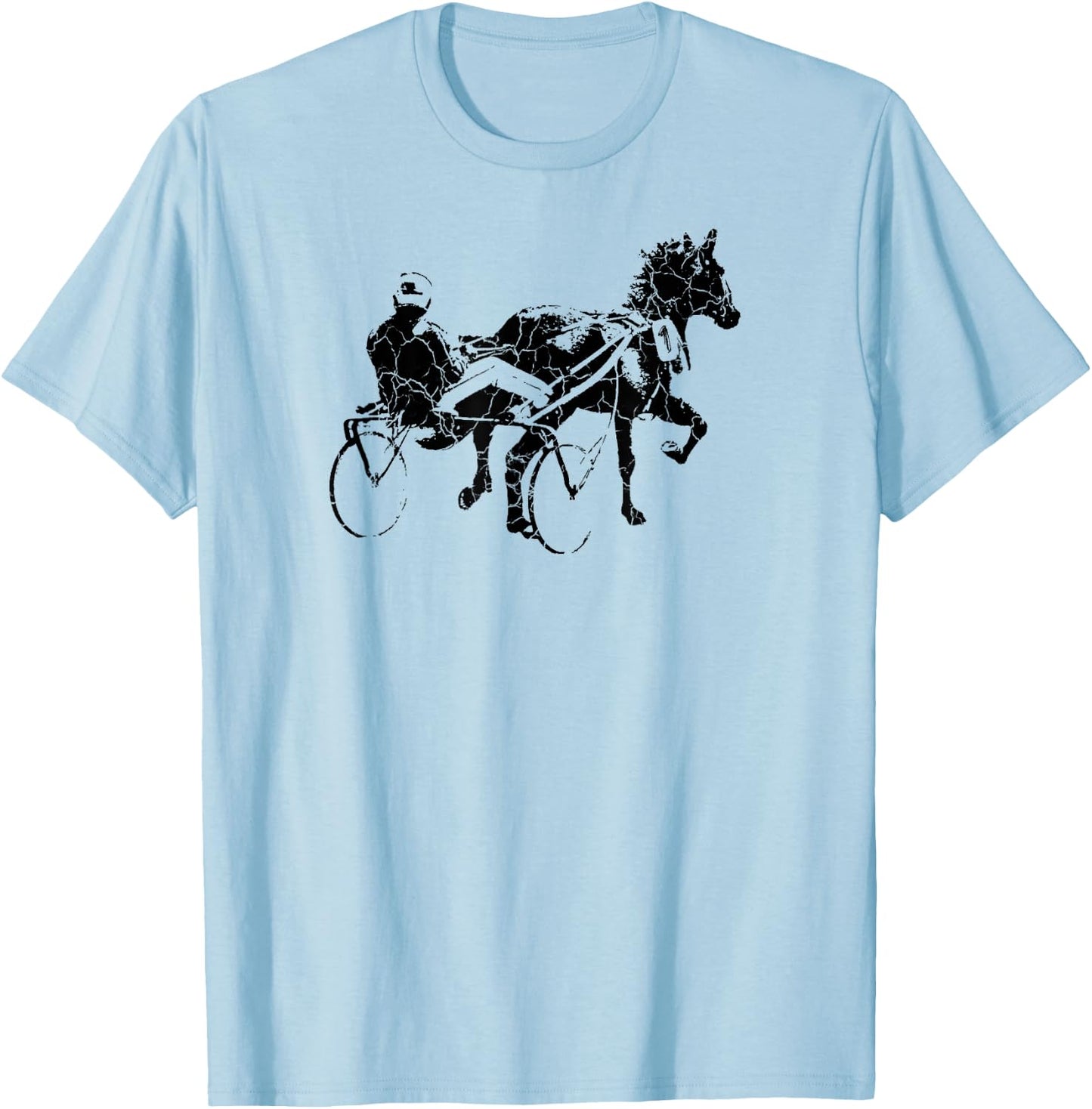 Sports Horse Race Harness Racing Gift T-Shirt - T-Shirt | Light Blue