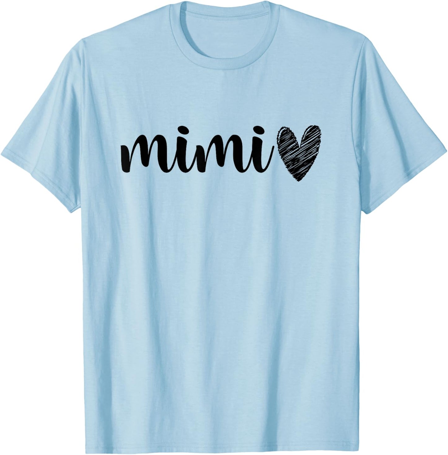 Funny Matching Mimi & Me for Grandma Whit Girl or Boy T-Shirt - T-Shirt | Light Blue